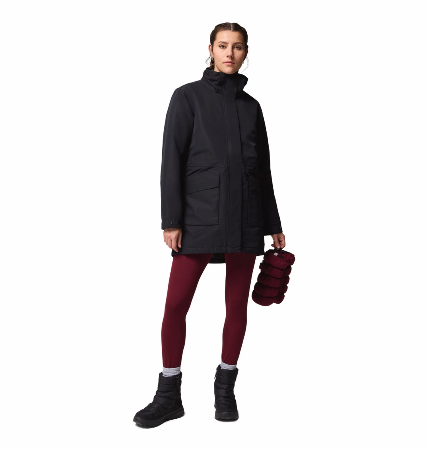 women black omni heat infinity pulaski parka jacket