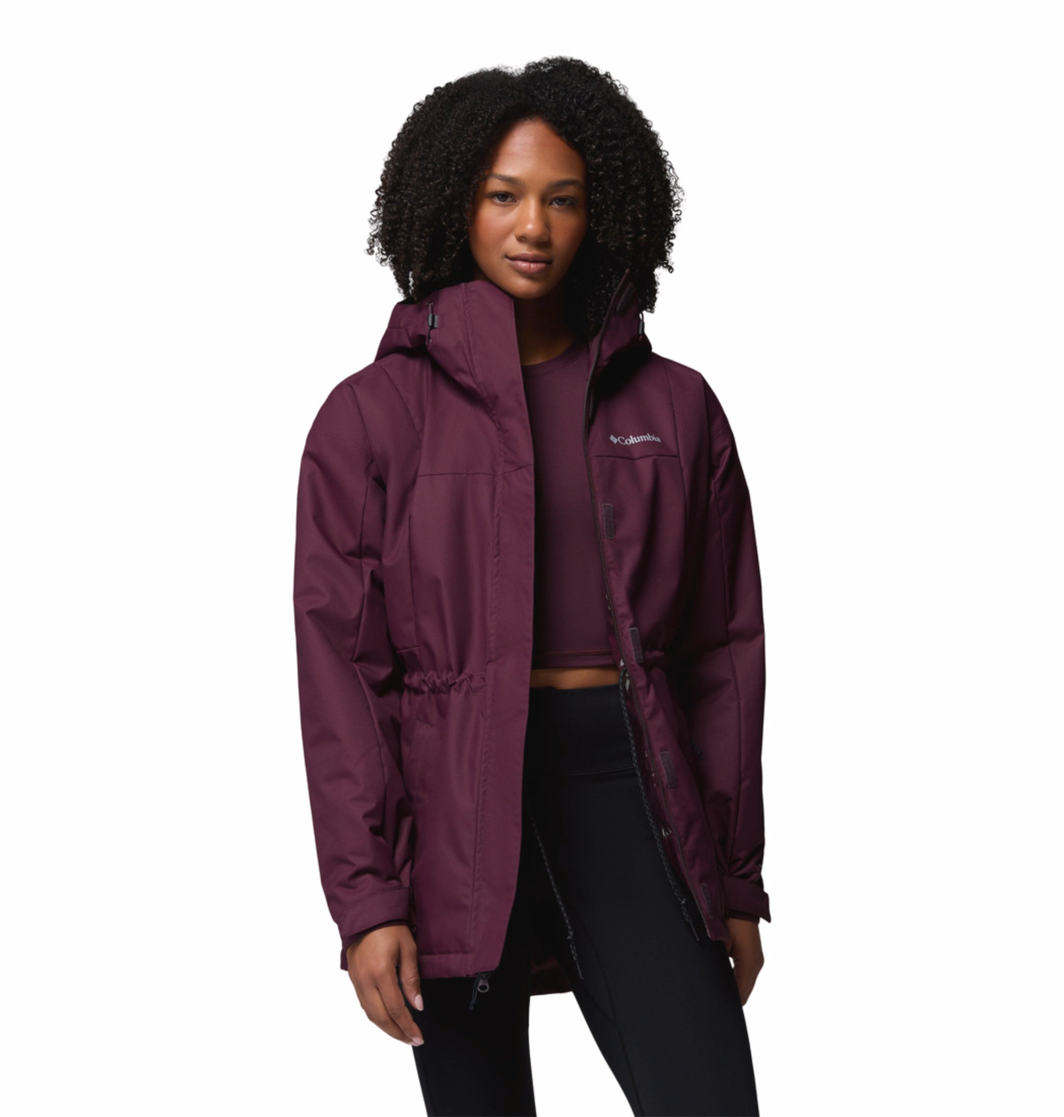 women red omni heat reflective hikebound ii jacket
