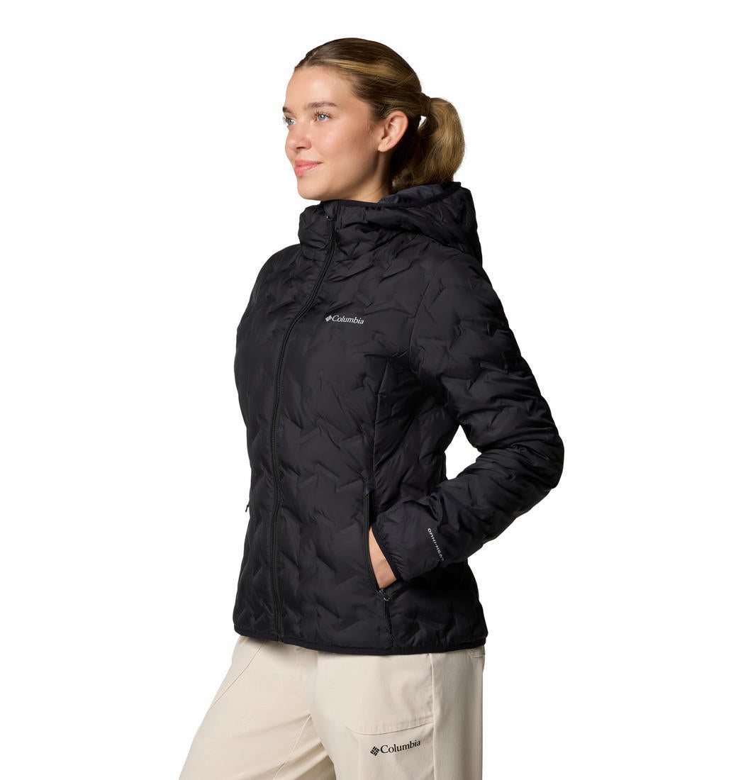 Columbia Womens Black Delta Ridge II Down Hooded Jacket