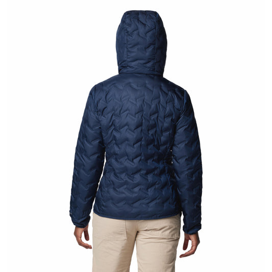 Columbia Women Blue Omni-Heat Reflective Delta Ridge II Hooded Down Jacket