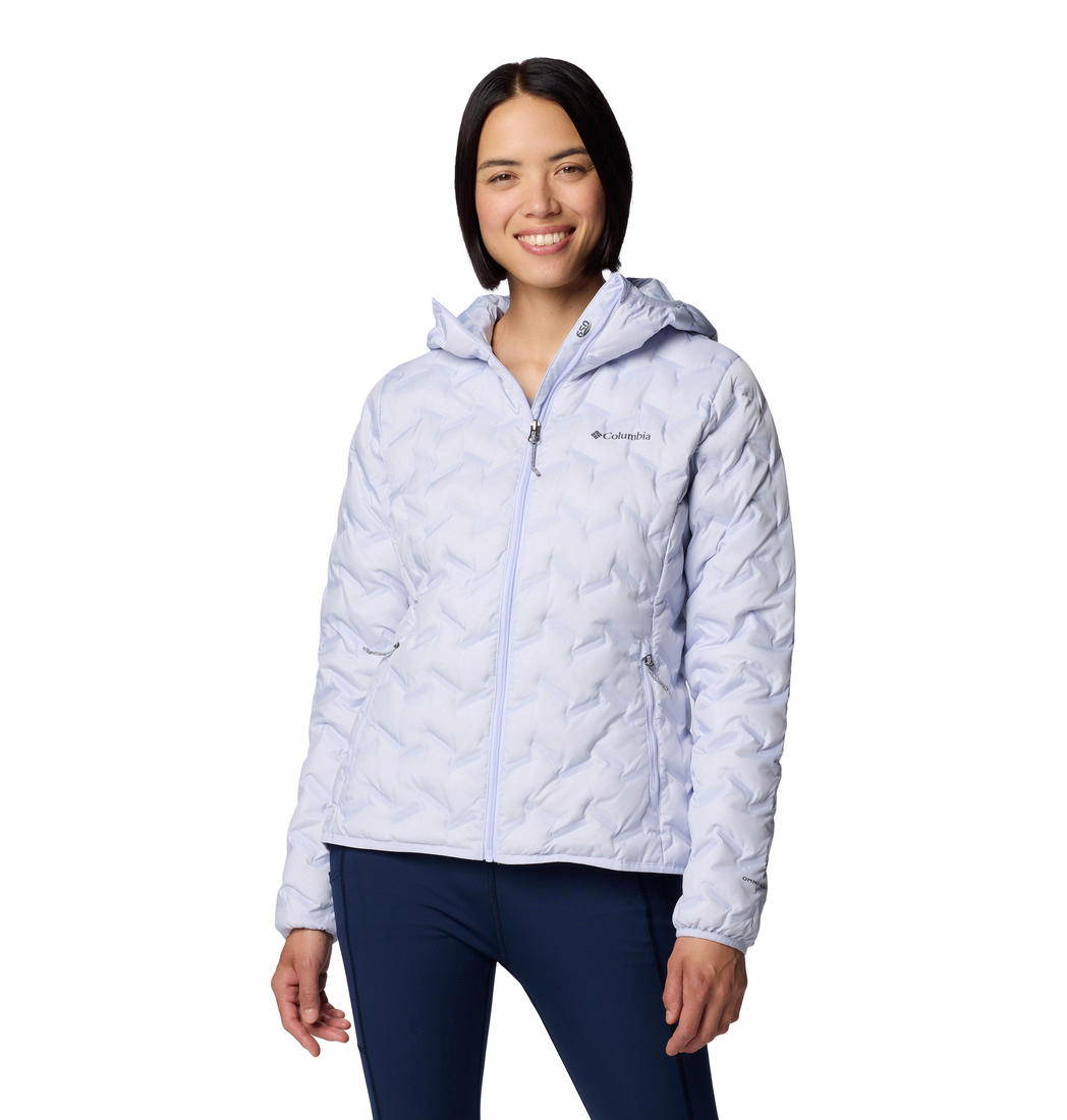 Columbia Womens Purple Delta Ridge II Down Hooded Jacket