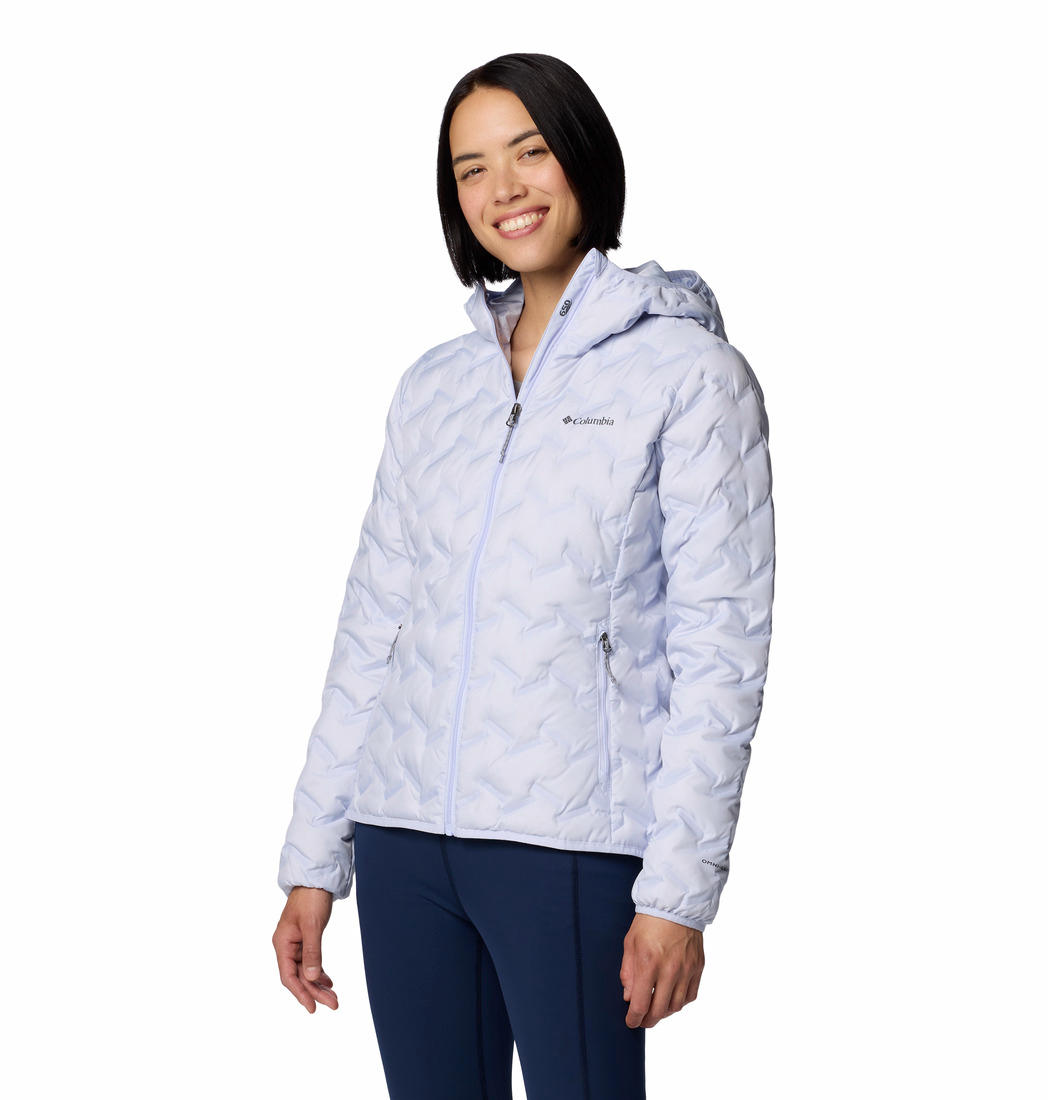 Columbia Womens Purple Delta Ridge II Down Hooded Jacket