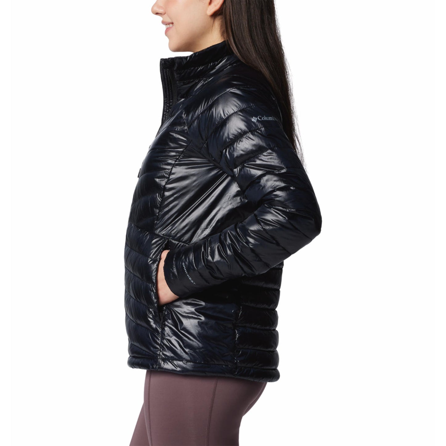 Columbia Women Black Omni-Heat Inifnity Labyrinth Loop II Down Jacket