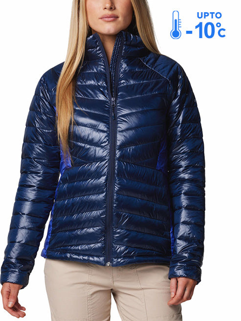 Columbia Women Navy Blue Omni-Heat Inifnity Labyrinth Loop II Down Jacket