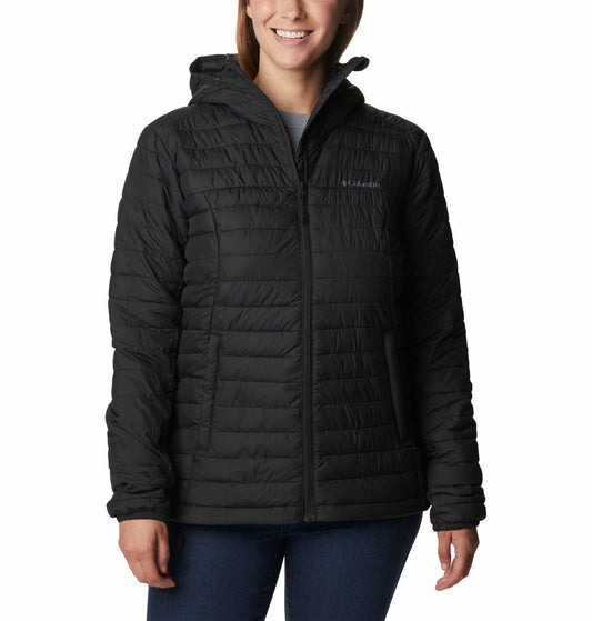 Columbia Women Black Silver Falls Hooded Jacket