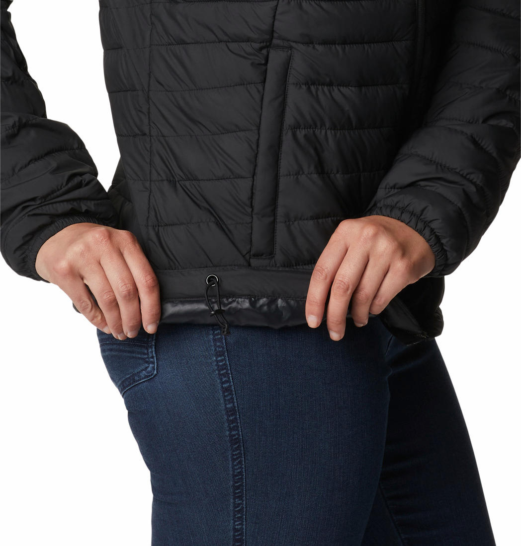 Columbia Women Black Silver Falls Hooded Jacket