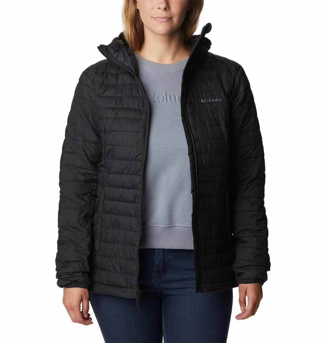 Columbia Women Black Silver Falls Hooded Jacket