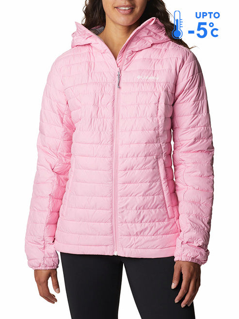 Columbia Women Pink Silver Falls Hooded Down Jacket