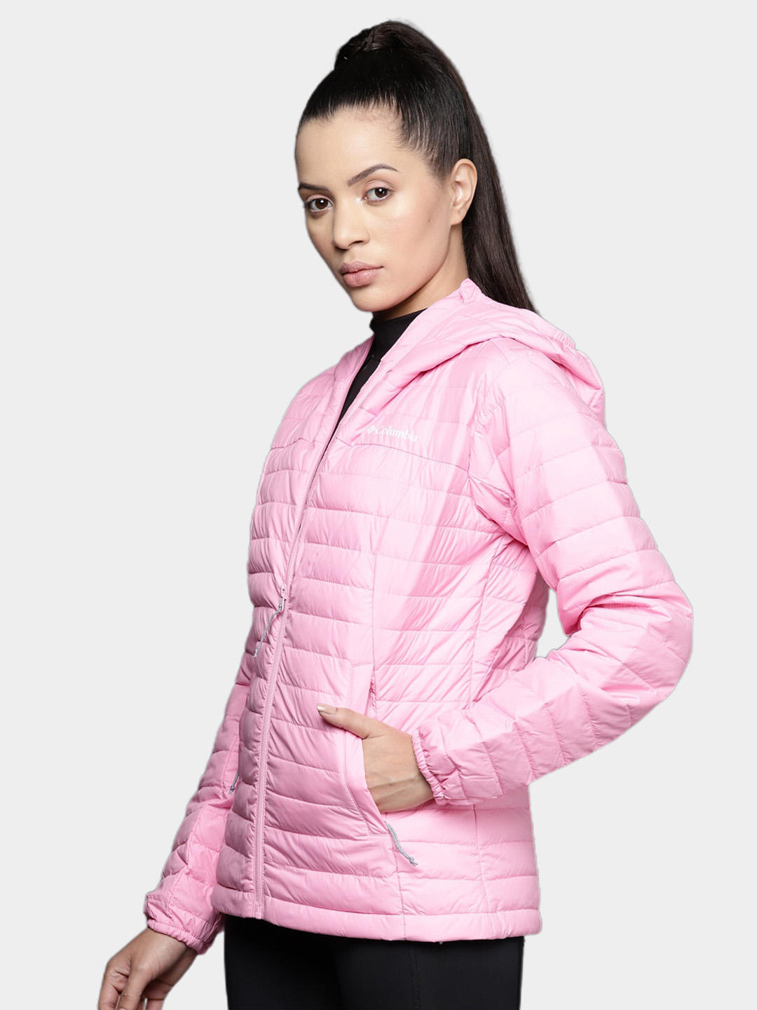 Columbia Women Pink Silver Falls Hooded Jacket