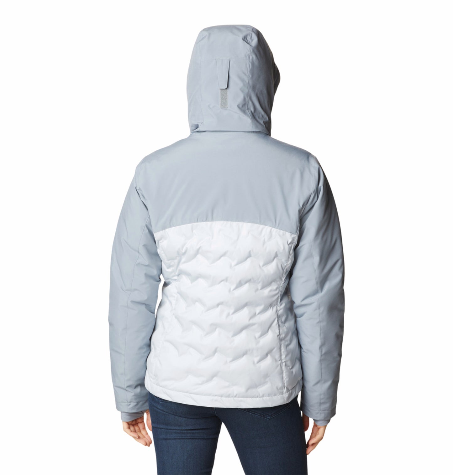 Columbia Women Grey Omni-Heat Inifnity Grand Trek III Hooded Down Jacket