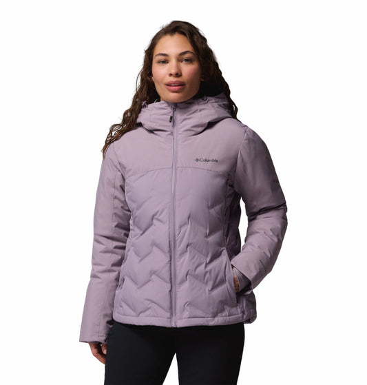 Columbia Women Purple Omni-Heat Inifnity Grand Trek III Hooded Down Jacket