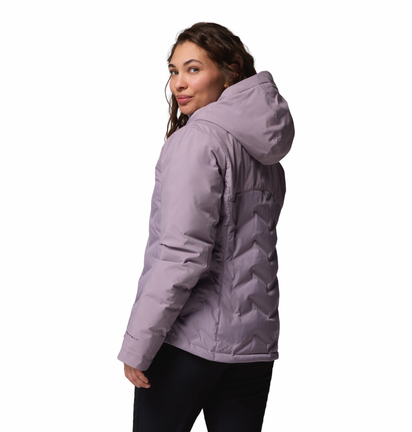 Columbia Women Purple Omni-Heat Inifnity Grand Trek III Hooded Down Jacket