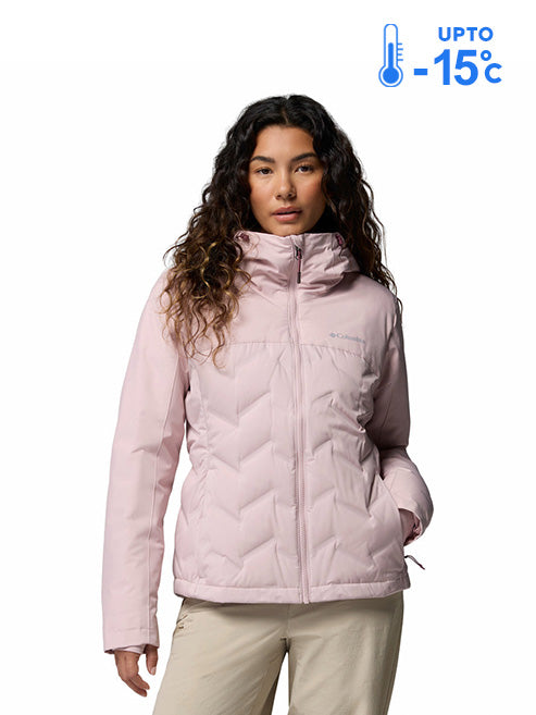 Columbia Women Red Omni-Heat Infinity Grand Trek III Down Jacket