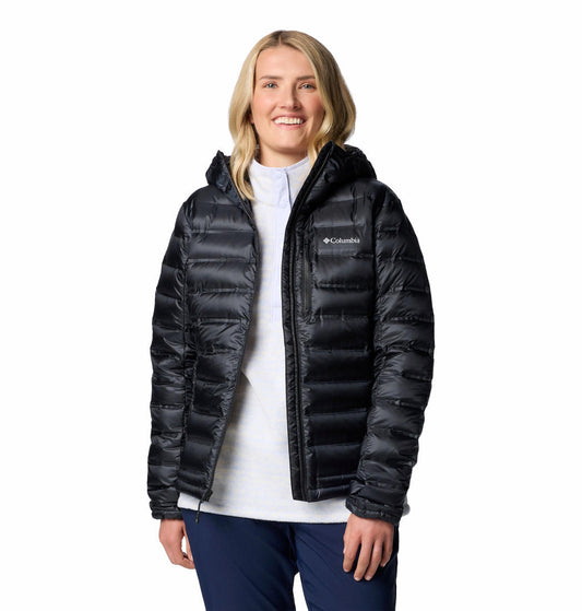 Columbia Womens Black Pebble Peak II Down Hooded Jacket