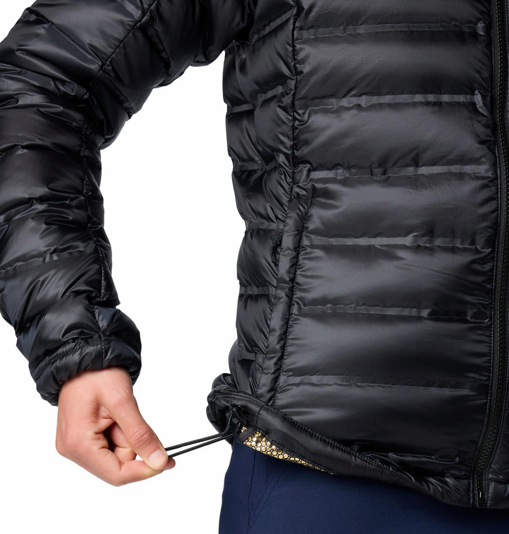 Columbia Womens Black Pebble Peak II Down Hooded Jacket
