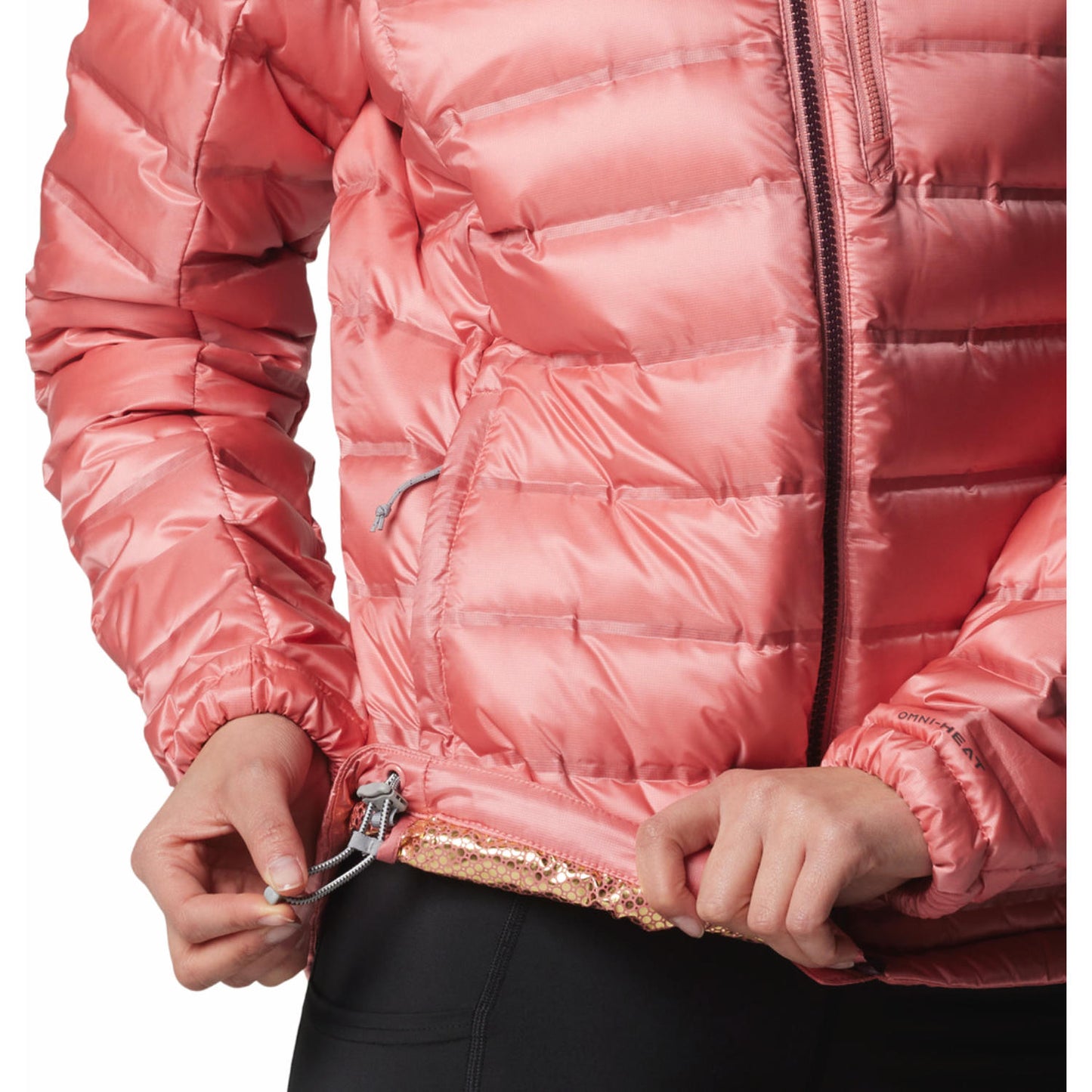 Columbia Womens Red Pebble Peak II Down Hooded Jacket