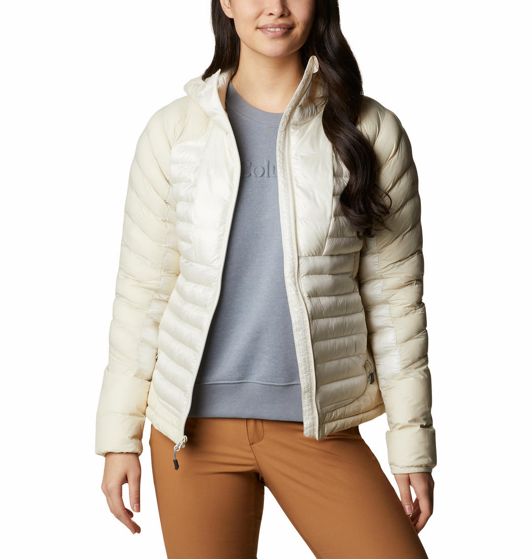Columbia Women Beige Labyrinth Loop Hooded Jacket