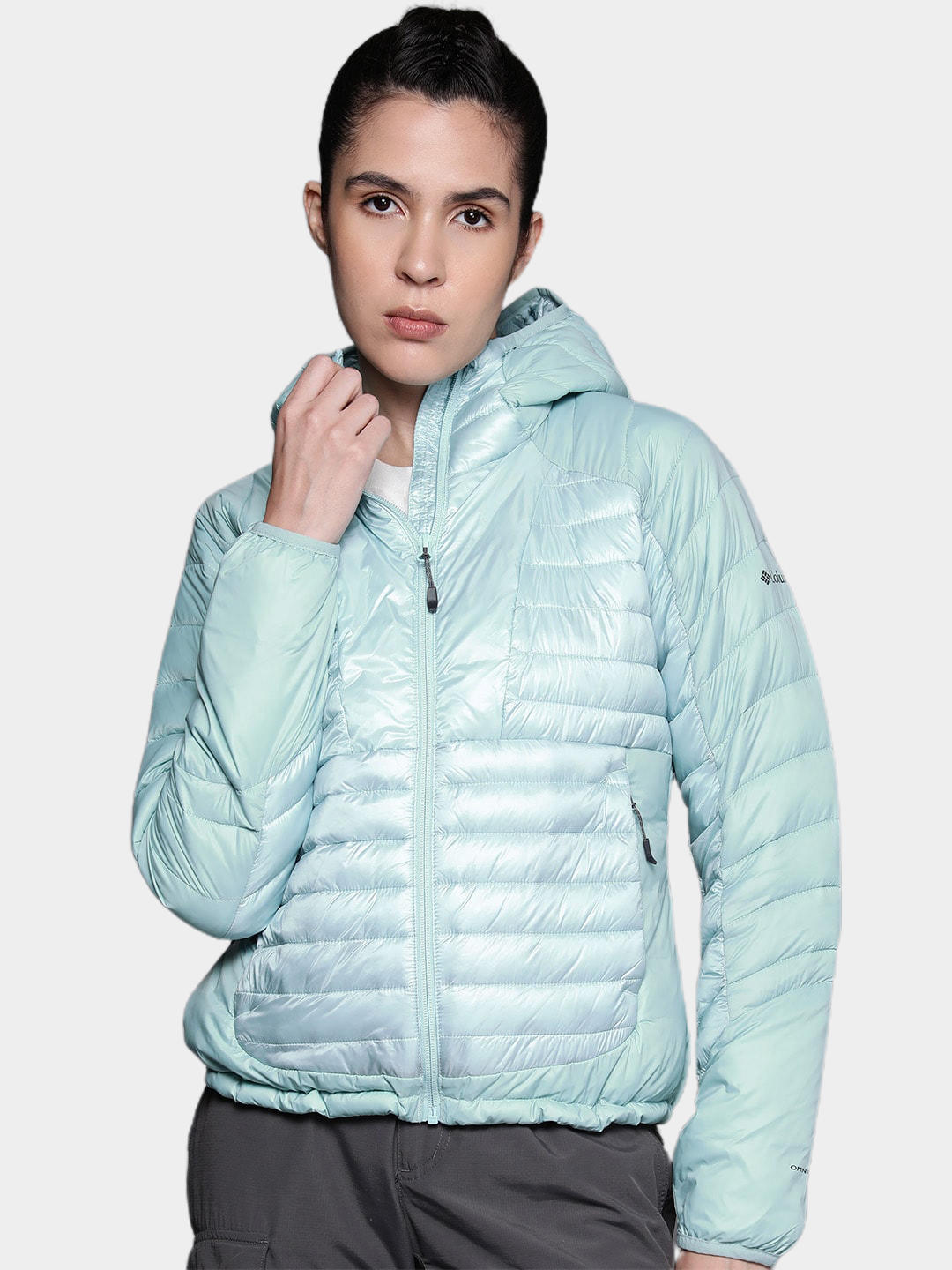 Columbia Women Blue Labyrinth Loop Hooded Jacket