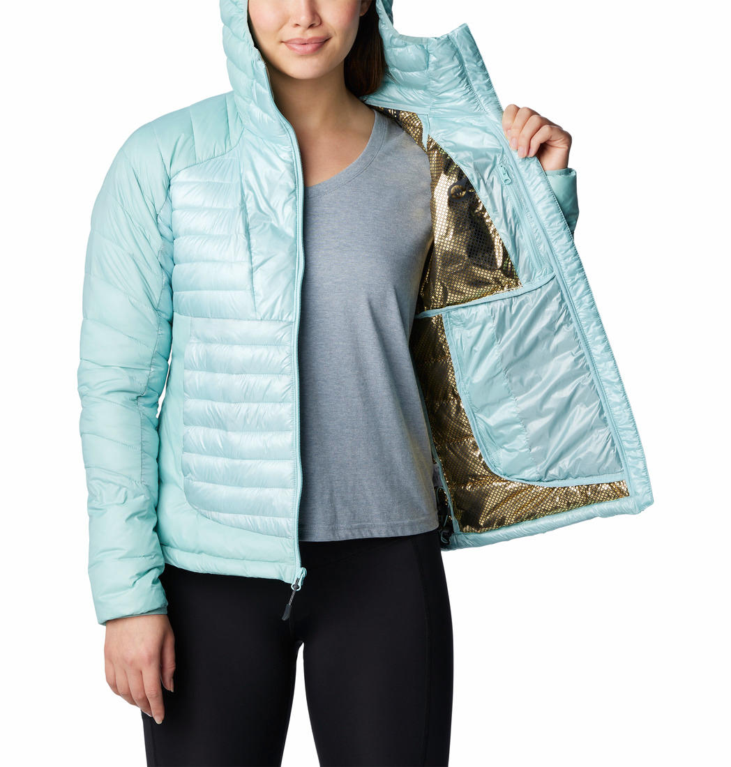 Columbia Women Blue Labyrinth Loop Hooded Jacket