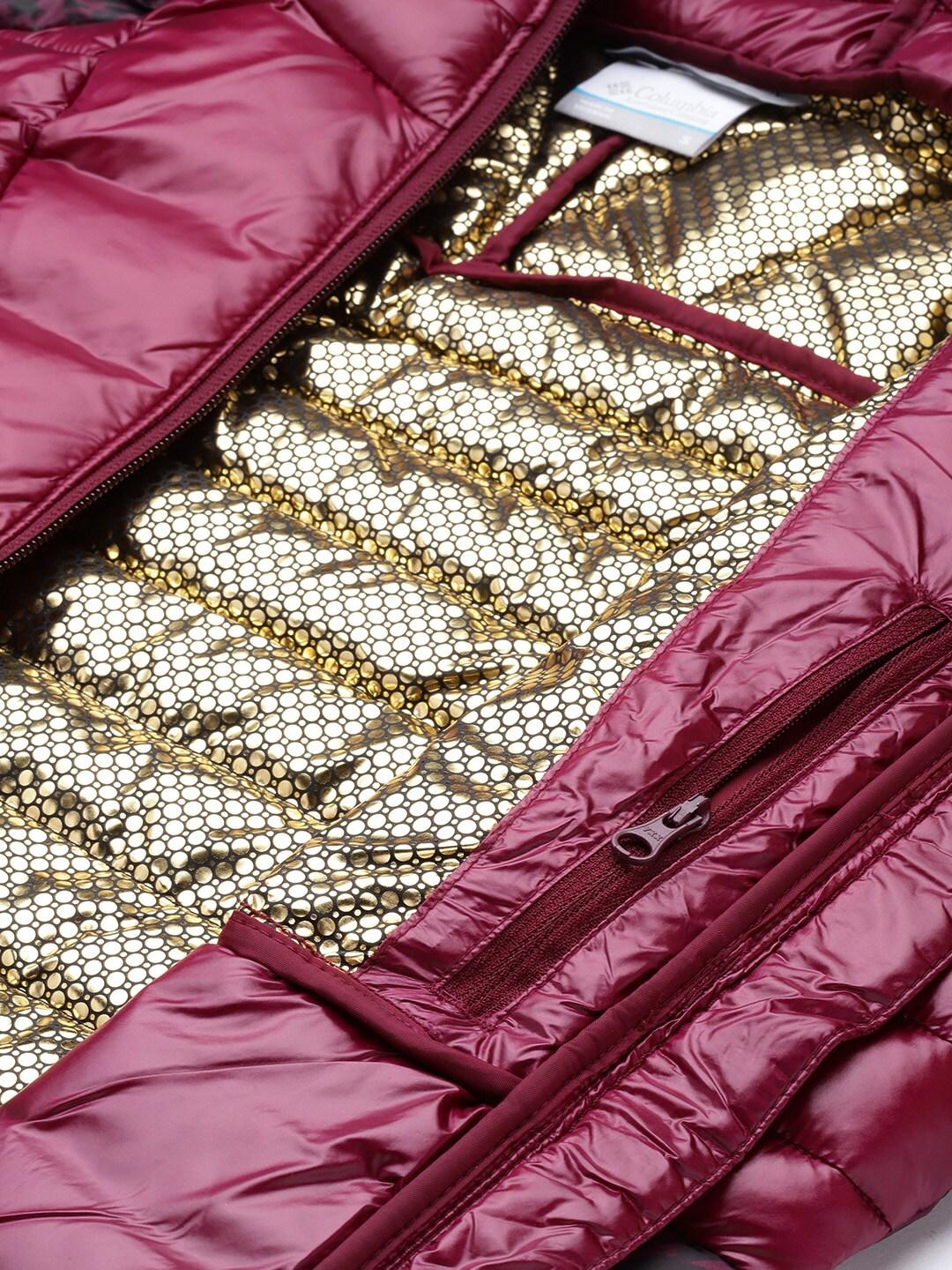 Columbia Women Maroon Labyrinth Loop Hooded Jacket