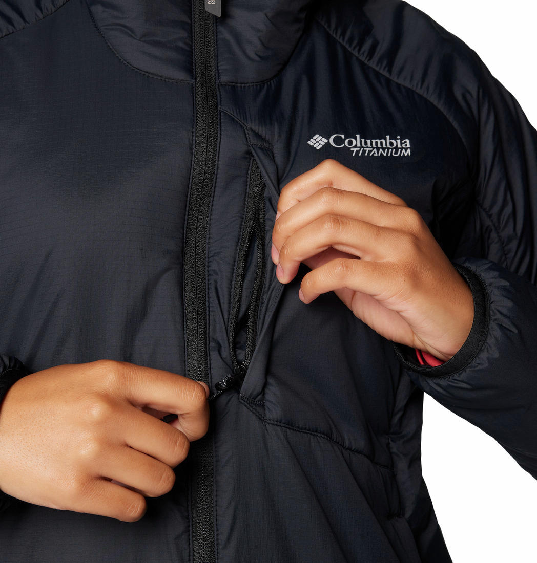 Columbia Womens Black Silver Leaf II Stretch Insulated Jacket