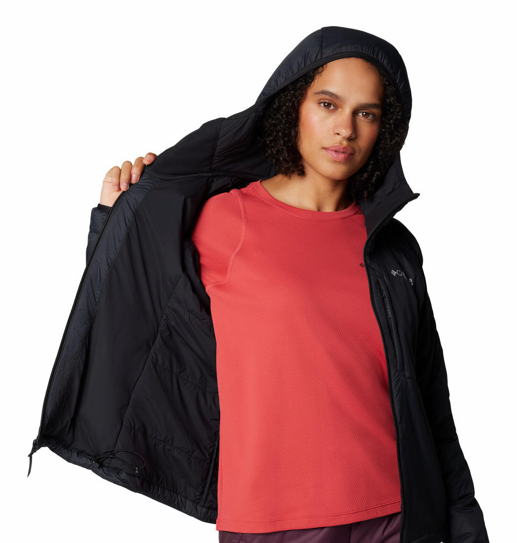Columbia Womens Black Silver Leaf II Stretch Insulated Jacket