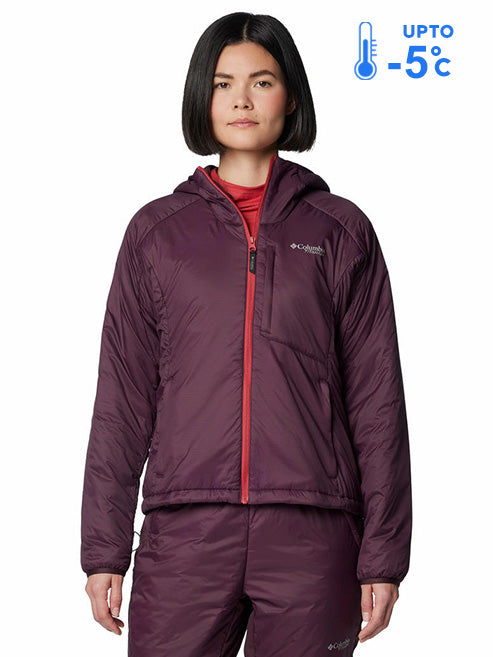 Columbia Women Red Omni-Shield Silver Leaf Ii Stretch Down Jacket