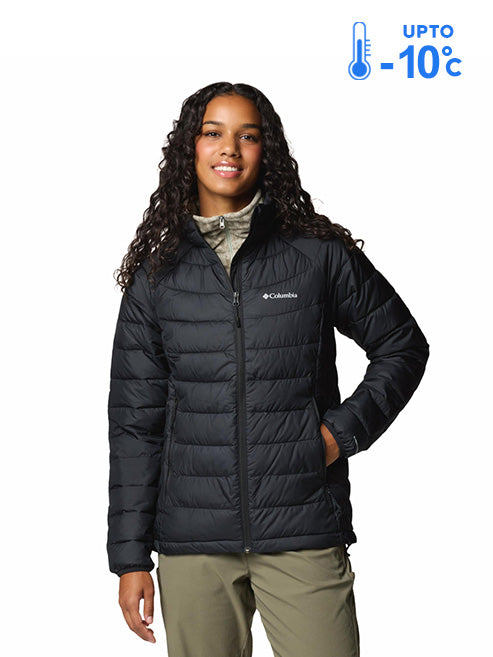 Columbia Women Black Omni-Heat Reflective Powder Lite II Down Jacket