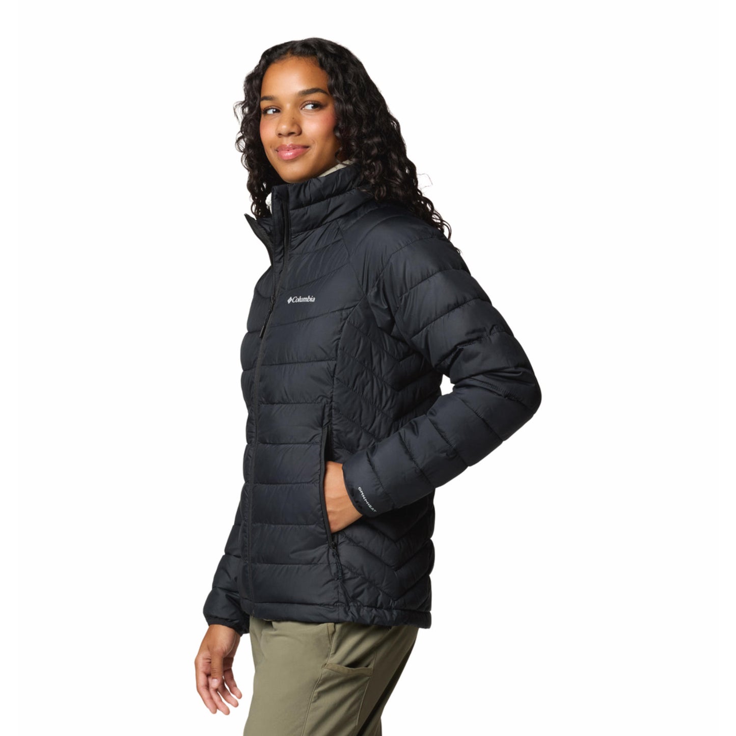 Columbia Women Black Powder Lite II Full Zip Jacket