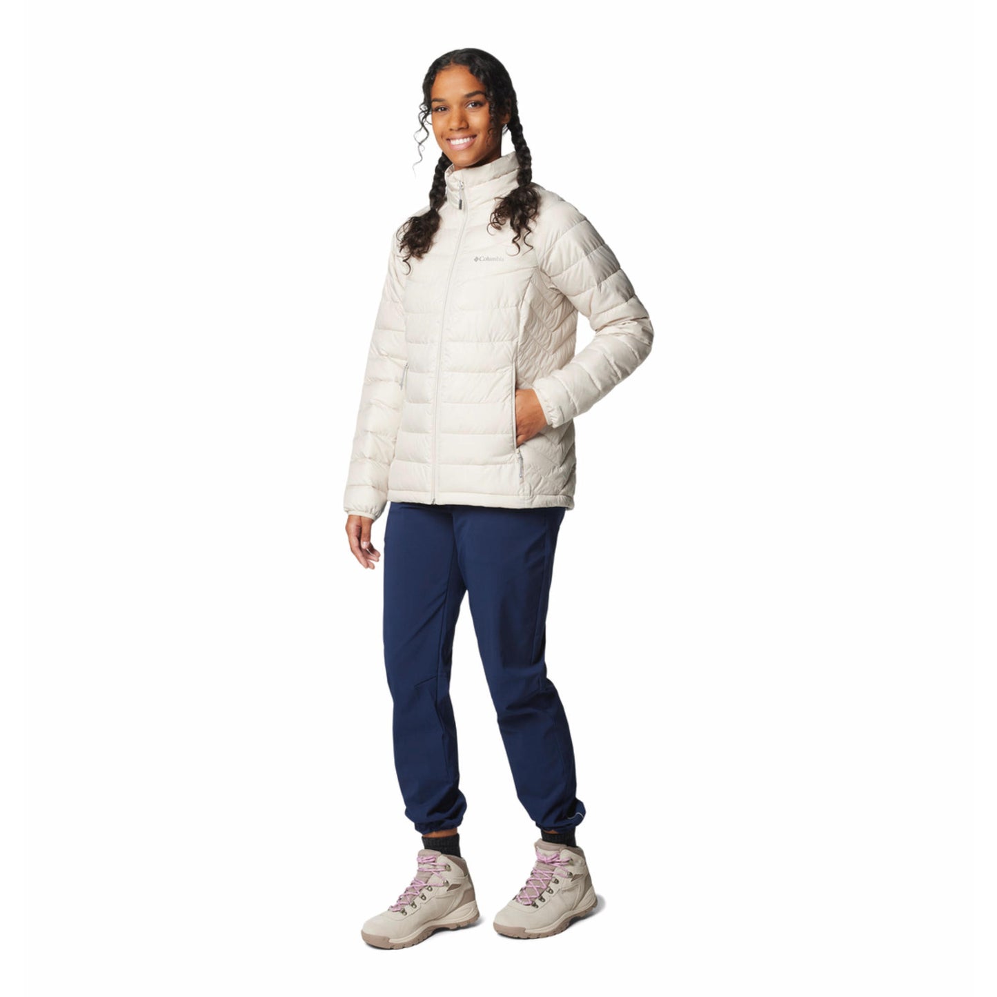 Columbia Women Brown Omni-Heat Reflective Powder Lite II Jacket
