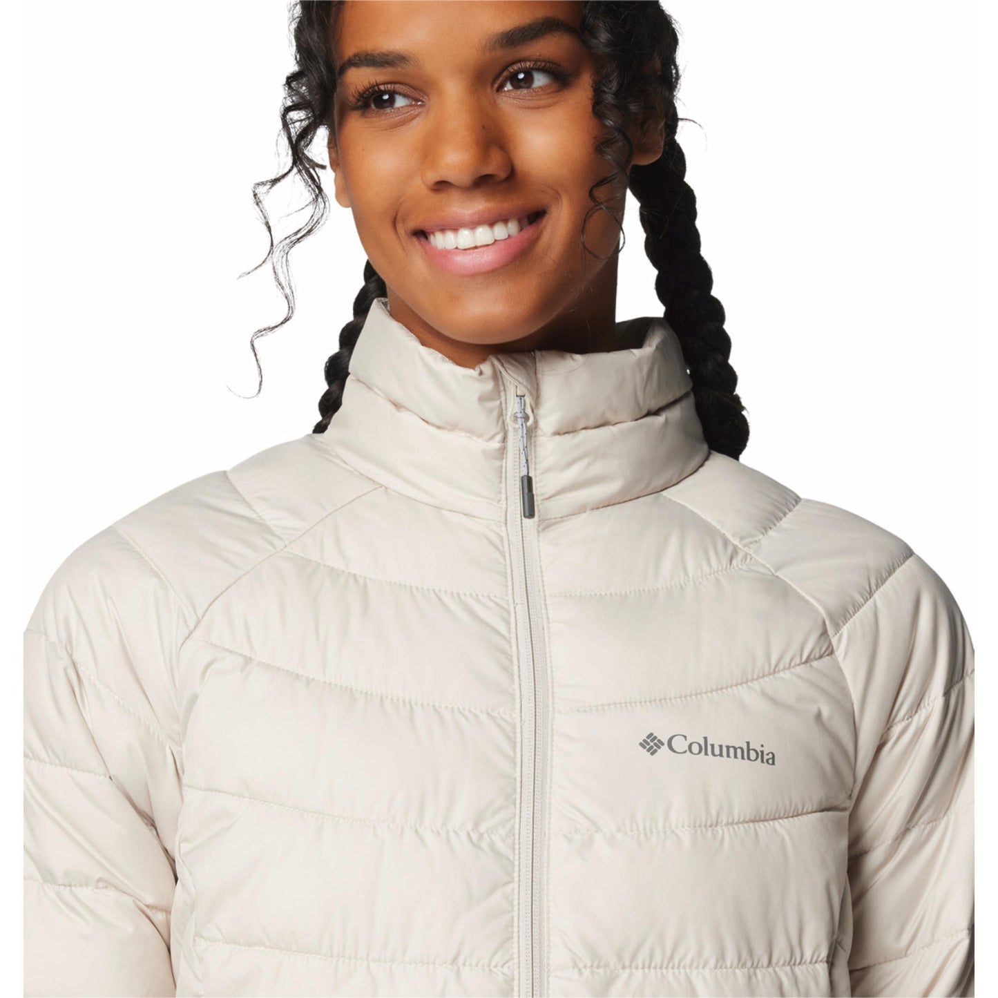 Columbia Women Brown Omni-Heat Reflective Powder Lite II Jacket