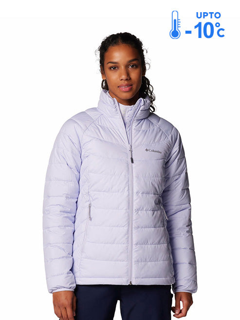 Columbia Women Purple Omni-Heat Reflective Powder Lite II Down Jacket