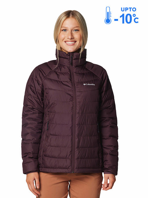 Columbia Women Red Omni-Heat Reflective Powder Lite II Down Jacket