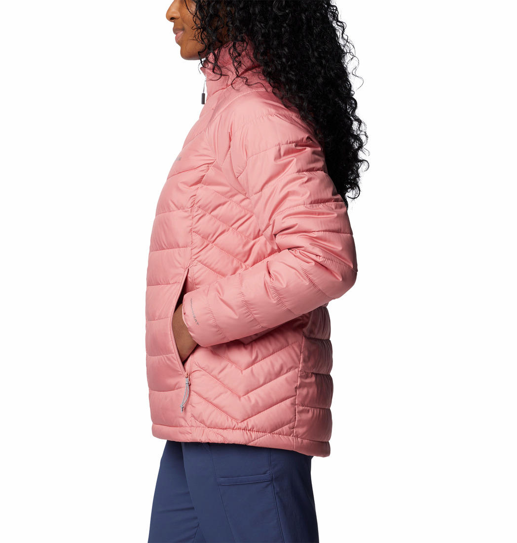 Columbia Womens Red Powder Lite II Full Zip Jacket