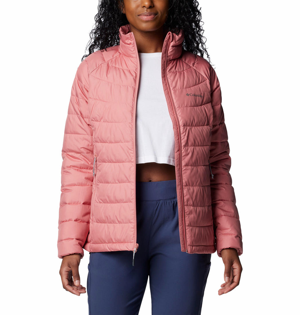 Columbia Womens Red Powder Lite II Full Zip Jacket