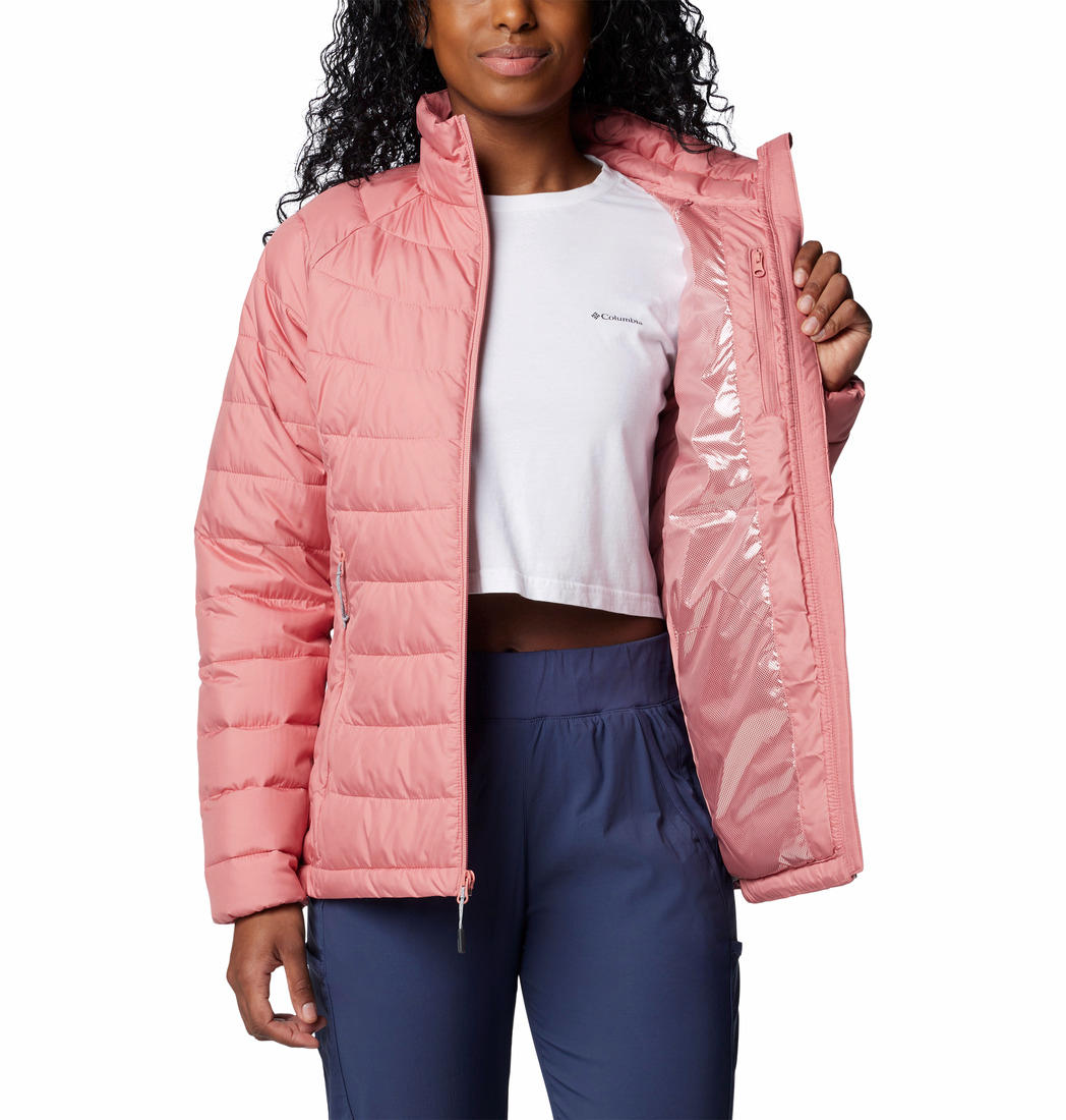 Columbia Womens Red Powder Lite II Full Zip Jacket