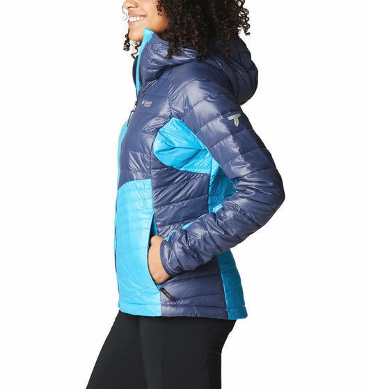 Columbia Women Blue Platinum Peak Hooded Jacket