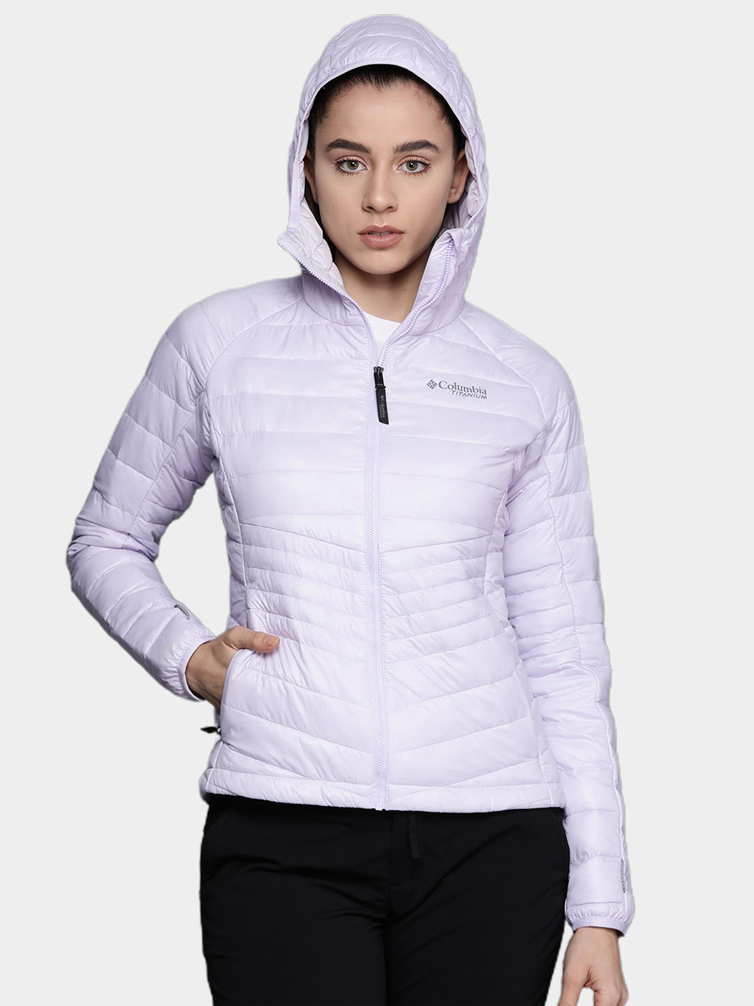 Columbia Women Purple Platinum Peak Hooded Jacket