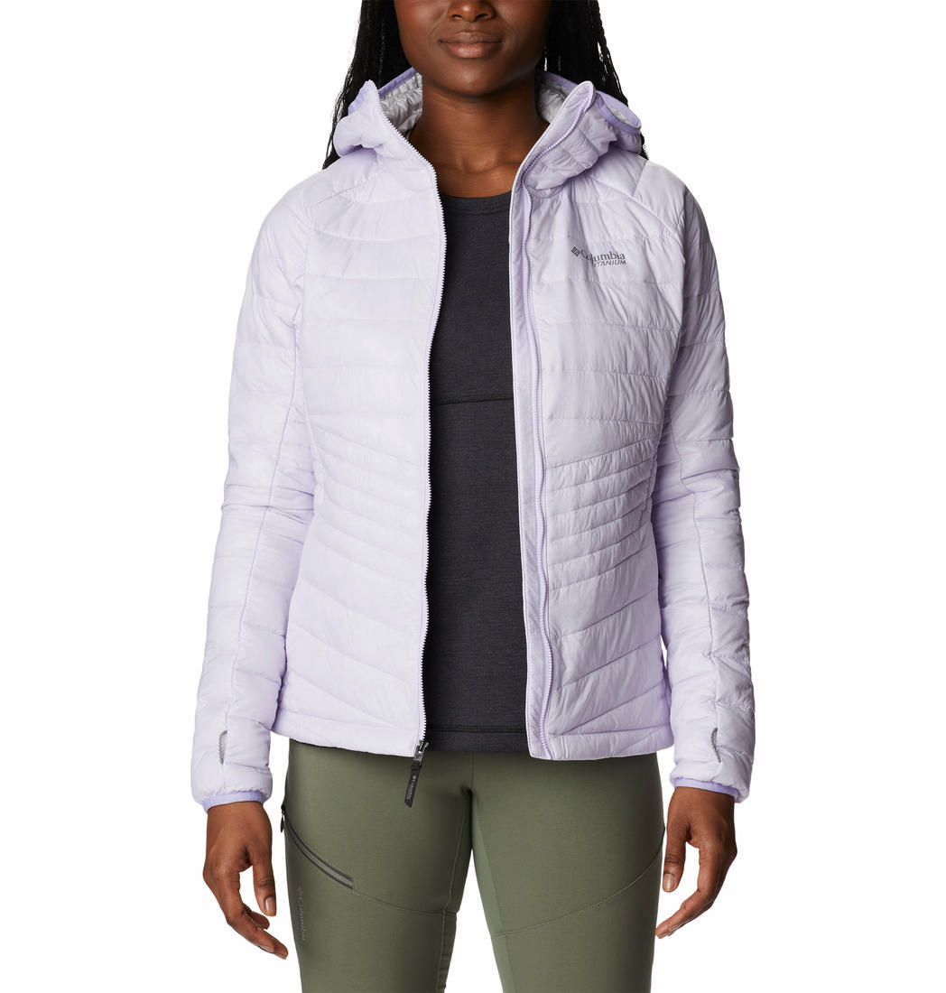 Columbia Women Purple Platinum Peak Hooded Jacket