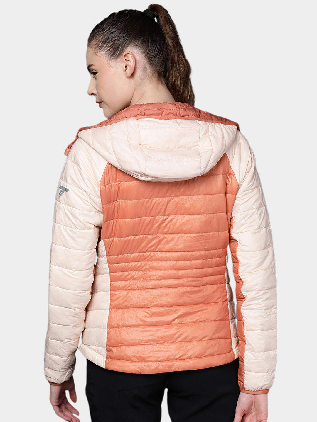 Columbia Women Peach Platinum Peak Hooded Jacket