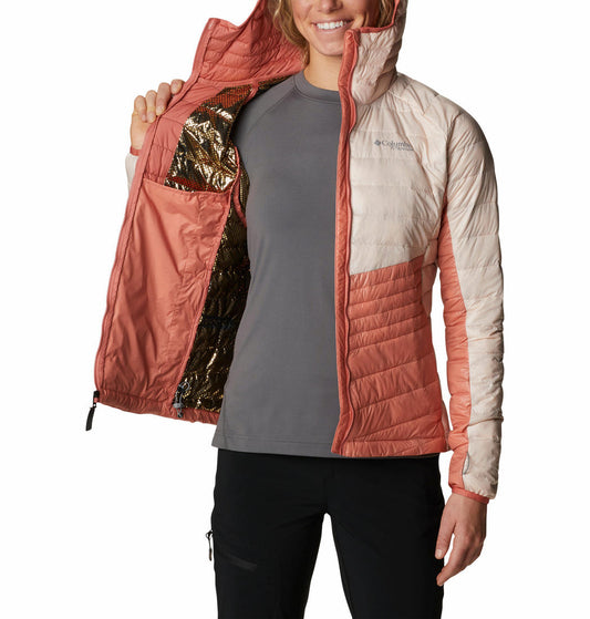 Columbia Women Peach Platinum Peak Hooded Jacket