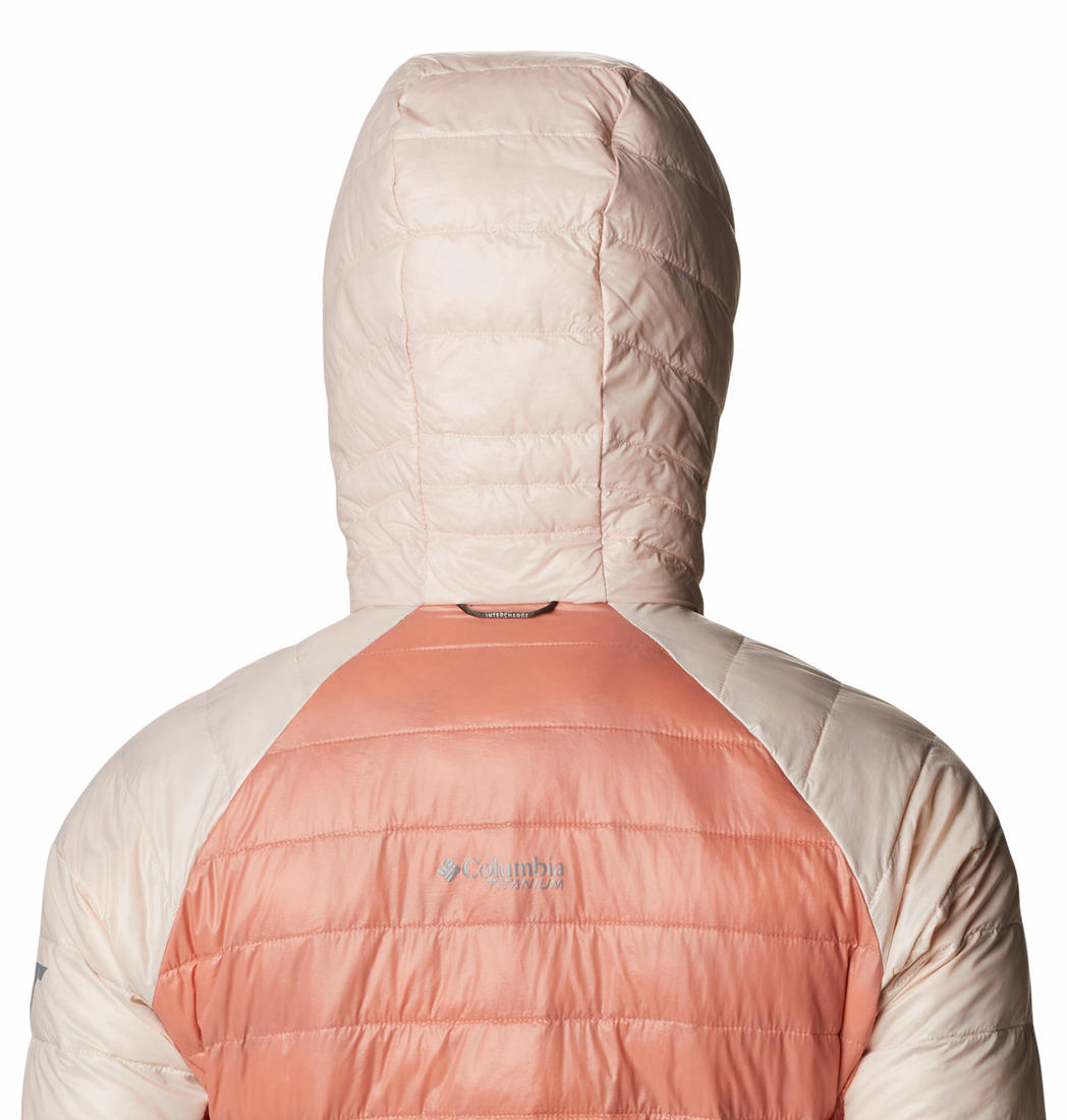 Columbia Women Peach Platinum Peak Hooded Jacket