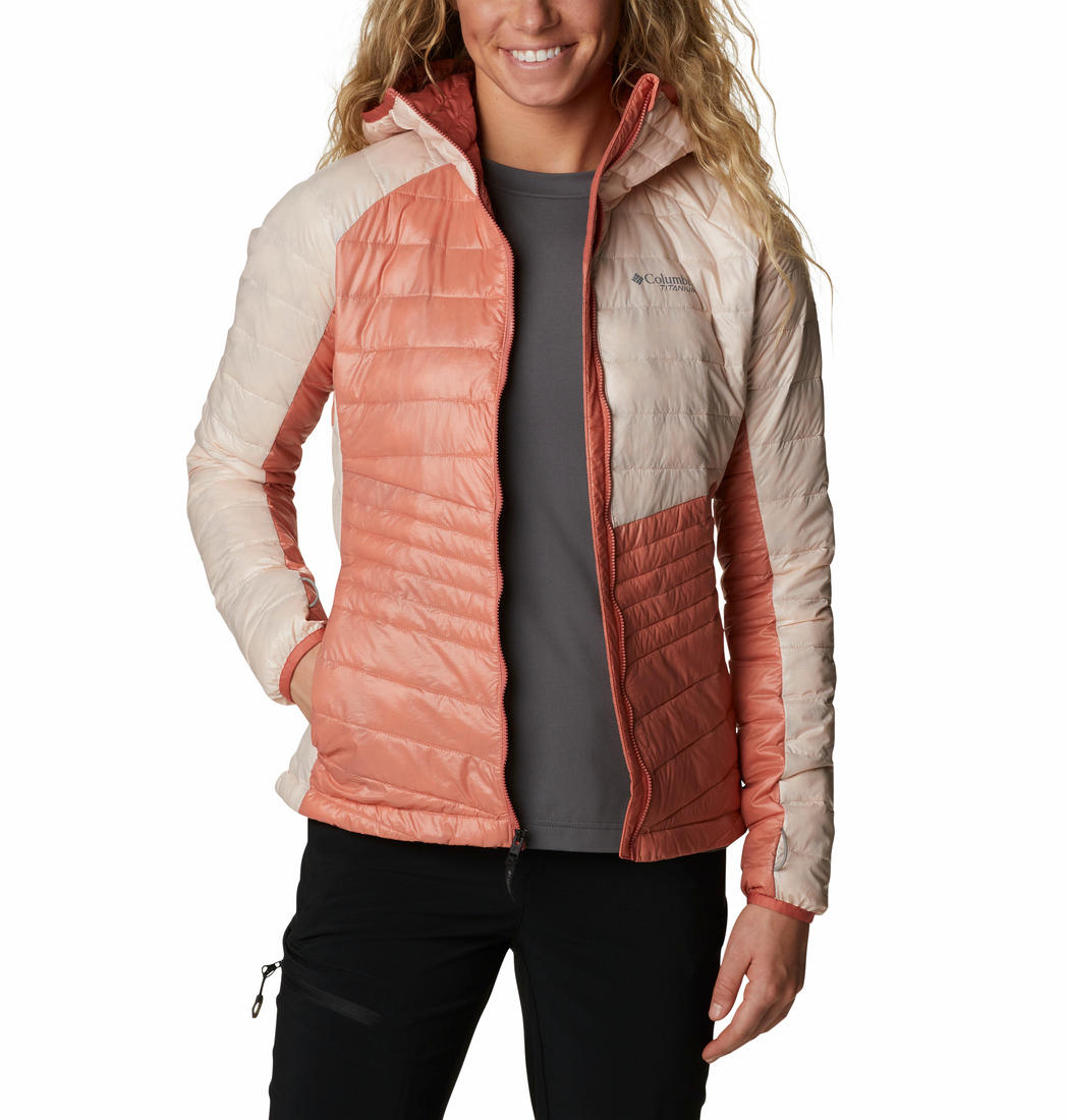 Columbia Women Peach Platinum Peak Hooded Jacket