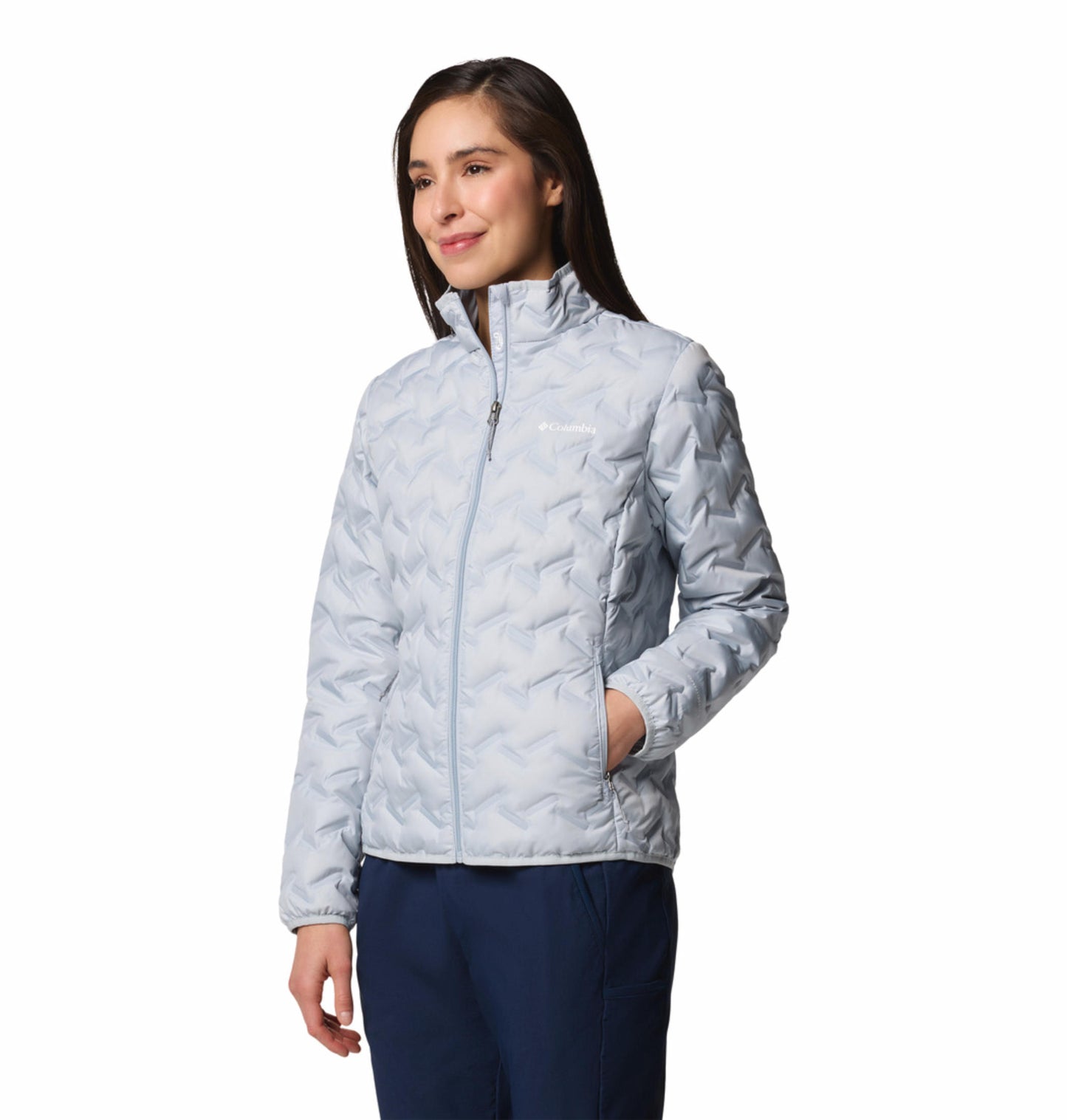 Columbia Womens Blue Omni-Heat Reflective Delta Ridge II Down Jacket