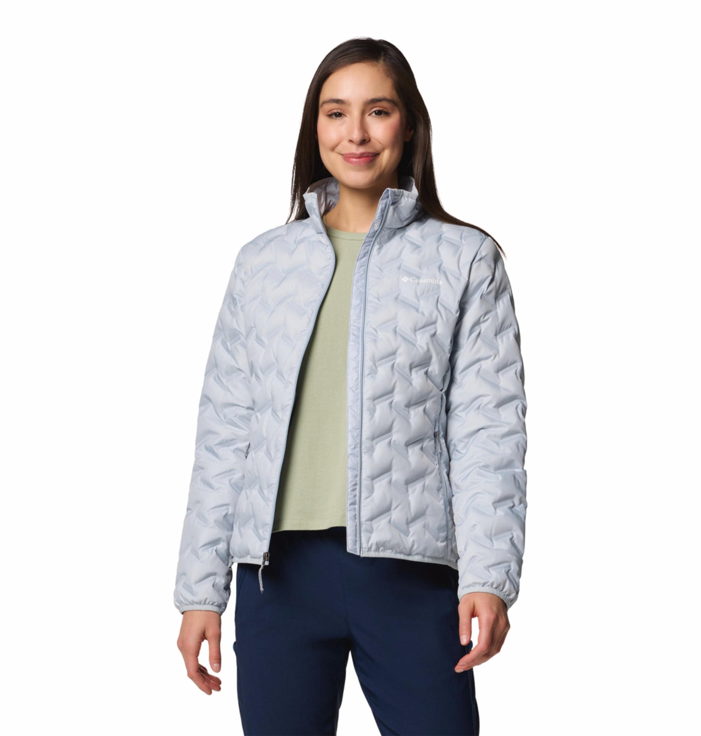 Columbia Womens Blue Omni-Heat Reflective Delta Ridge II Down Jacket