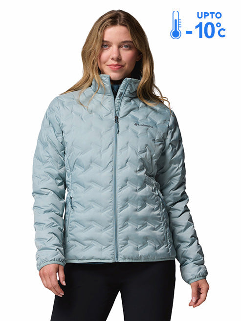 Columbia Women Blue Omni-Heat Reflective Delta Ridge II Down Jacket