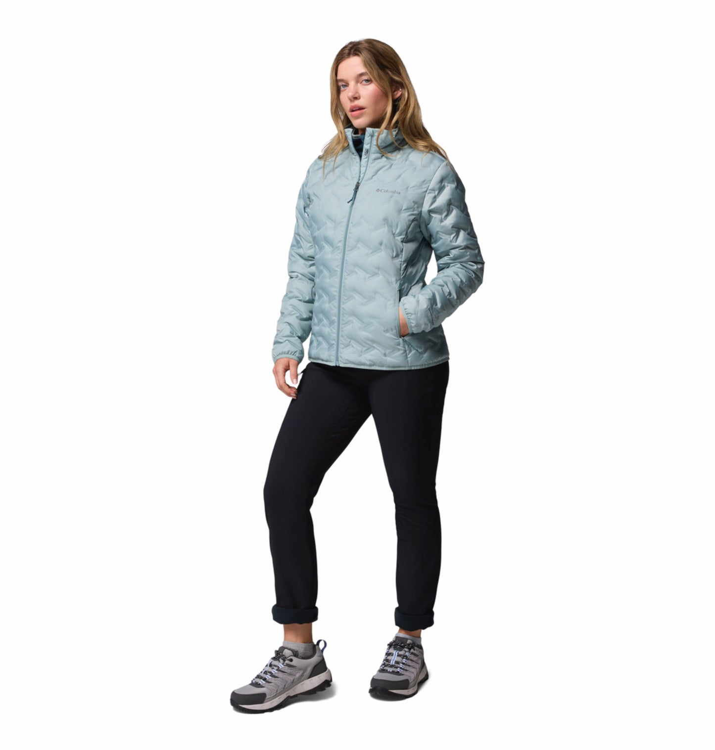 Columbia Women Blue HEAT SEAL Delta Ridge II Down Jacket