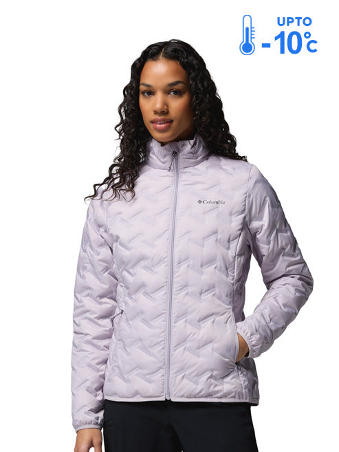 Columbia Women Purple Heat Seal Delta Ridge II Down Jacket