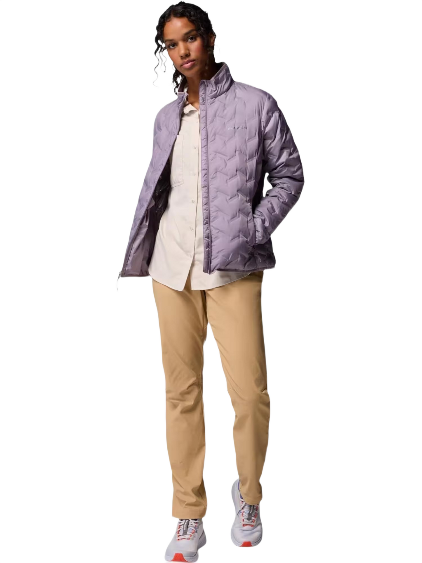 Columbia Women Purple Heat Seal Delta Ridge II Down Jacket