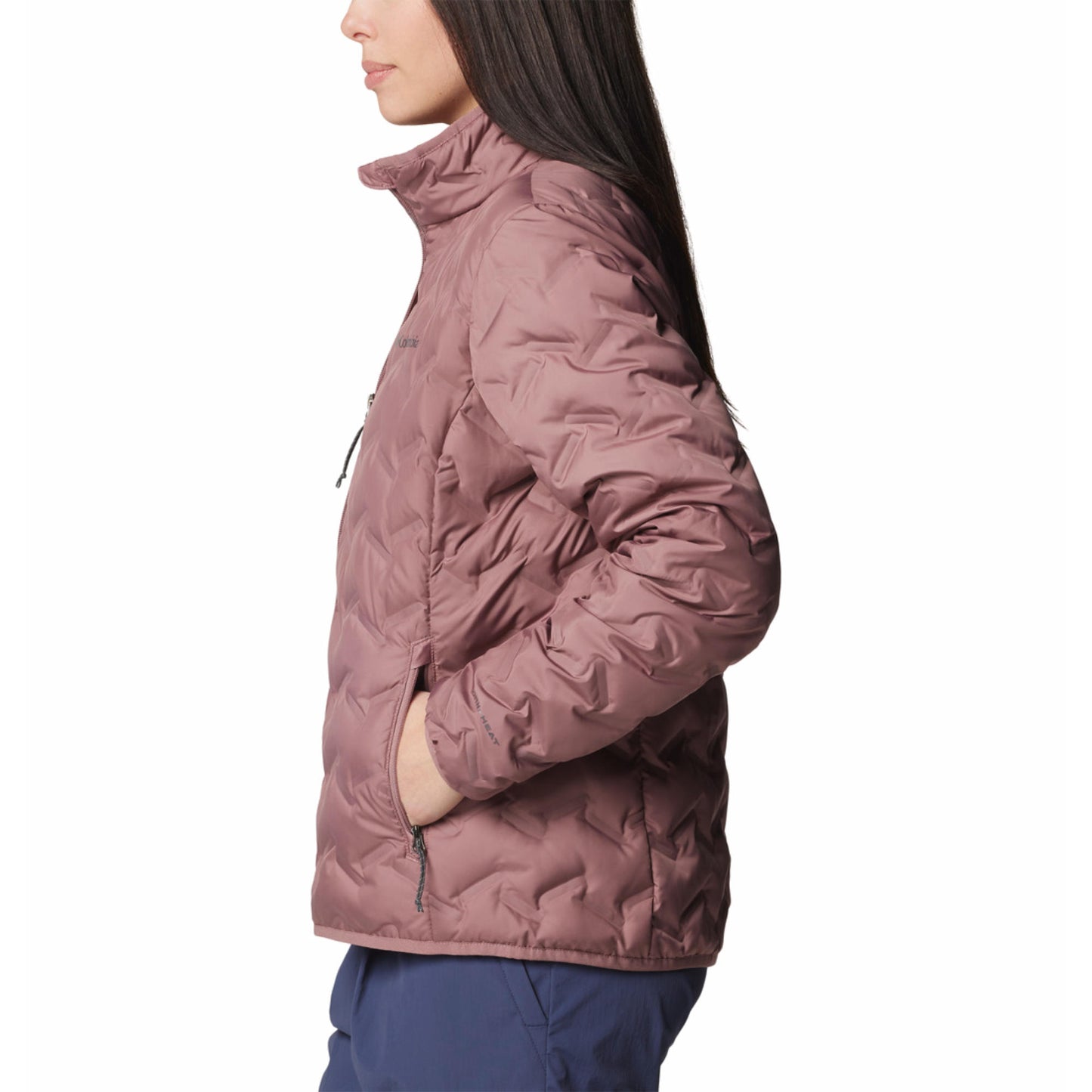 Columbia Women Red Omni-Heat Reflective Delta Ridge II Down Jacket